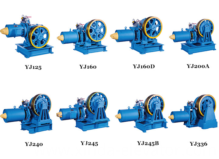 2018 Elevator Geared Traction Machine Gear Motor for Elevator